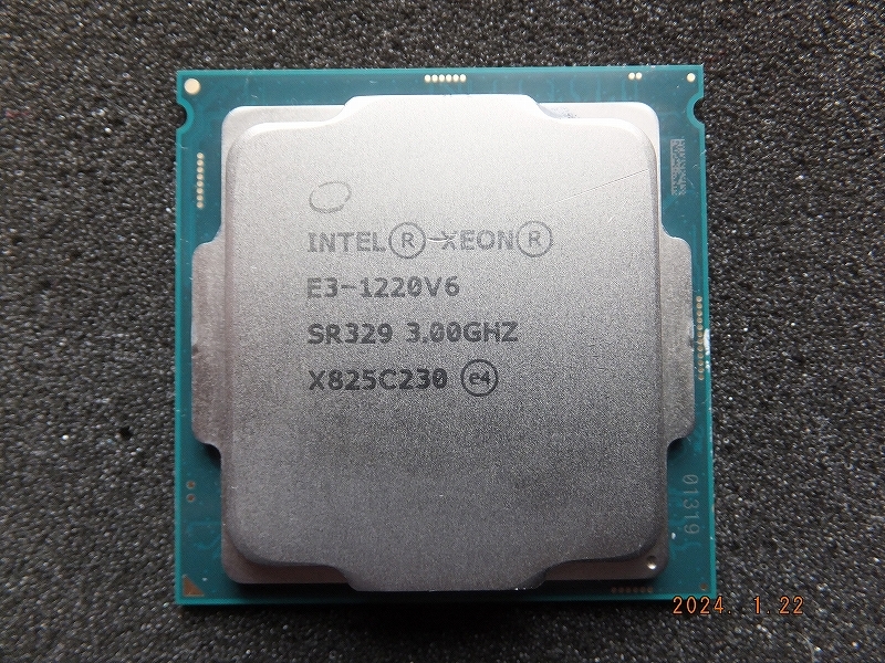 インテルR XeonR プロセッサー E3-1220 v6 動作品_画像1