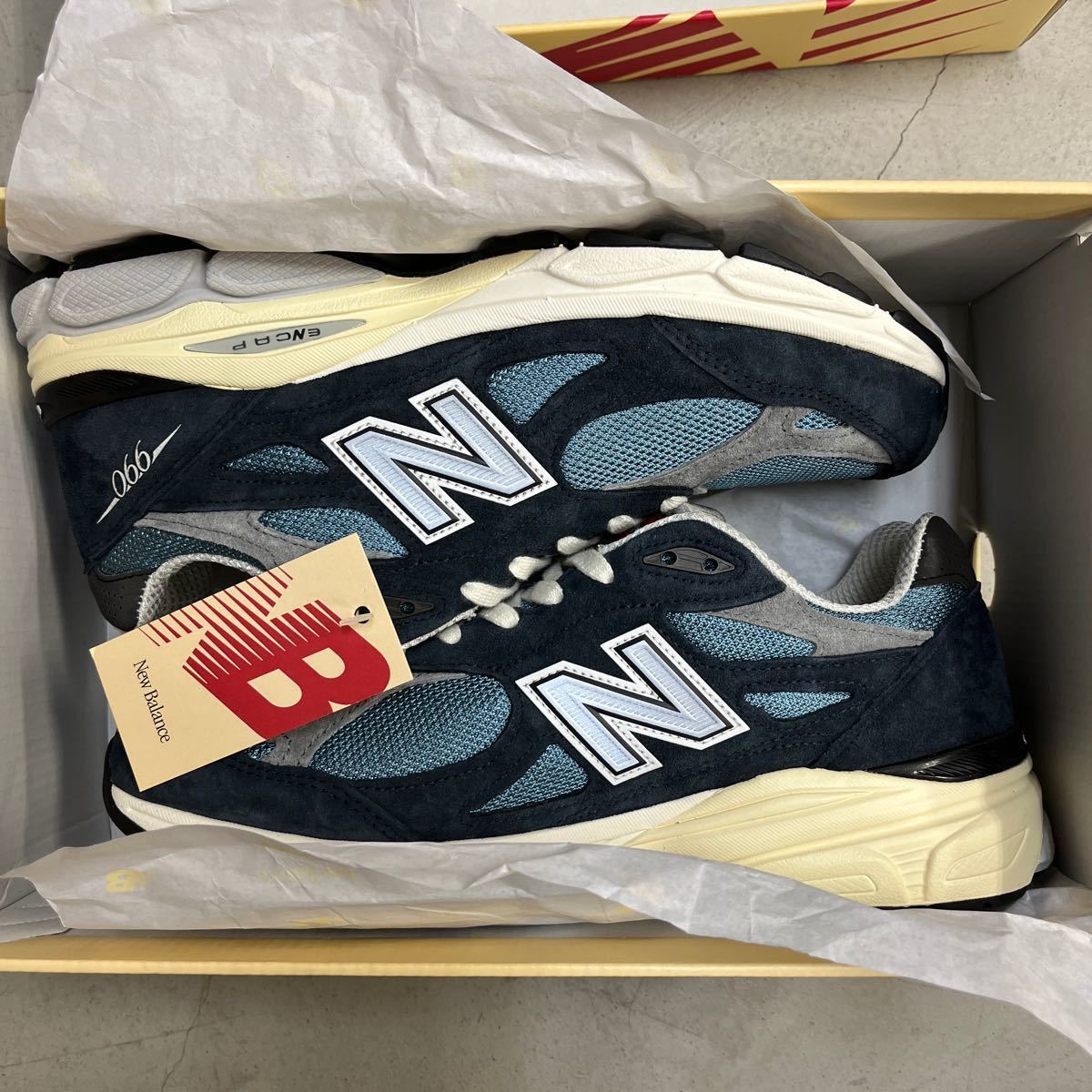 室内試着のみ　New Balance ニューバランス　M990TE3　27.0cm(D) US9　Made In USA USA製 アメリカ製　990v3　ネイビー_画像5