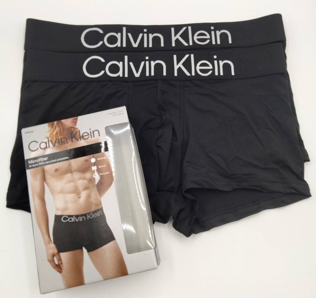 【Lサイズ】Calvin Klein(カルバンクライン) ローライズボクサーパンツ ブラック 2枚セット メンズボクサーパンツ 男性下着 NP2607_画像1