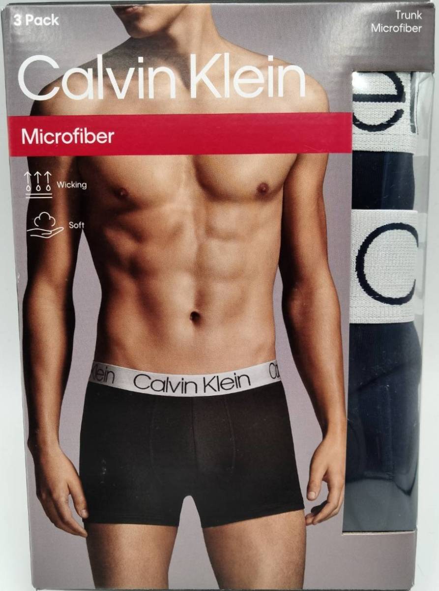【Lサイズ】Calvin Klein(カルバンクライン) ボクサーパンツ ネイビー 2枚セット メンズボクサーパンツ 男性下着 NP2213O_画像5