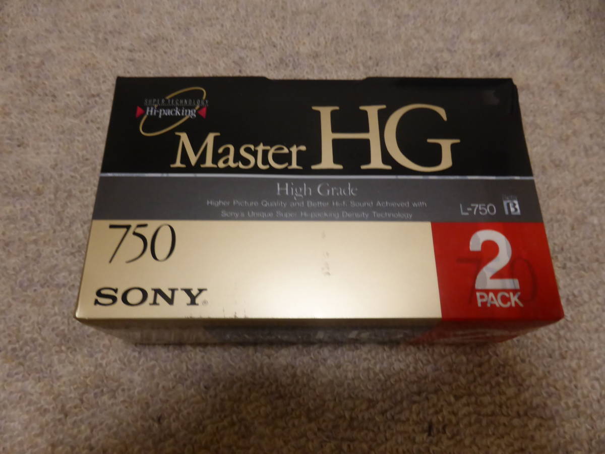 SONY ソニーの βベータビデオテープMasterHG L-750×2巻 新品_画像1