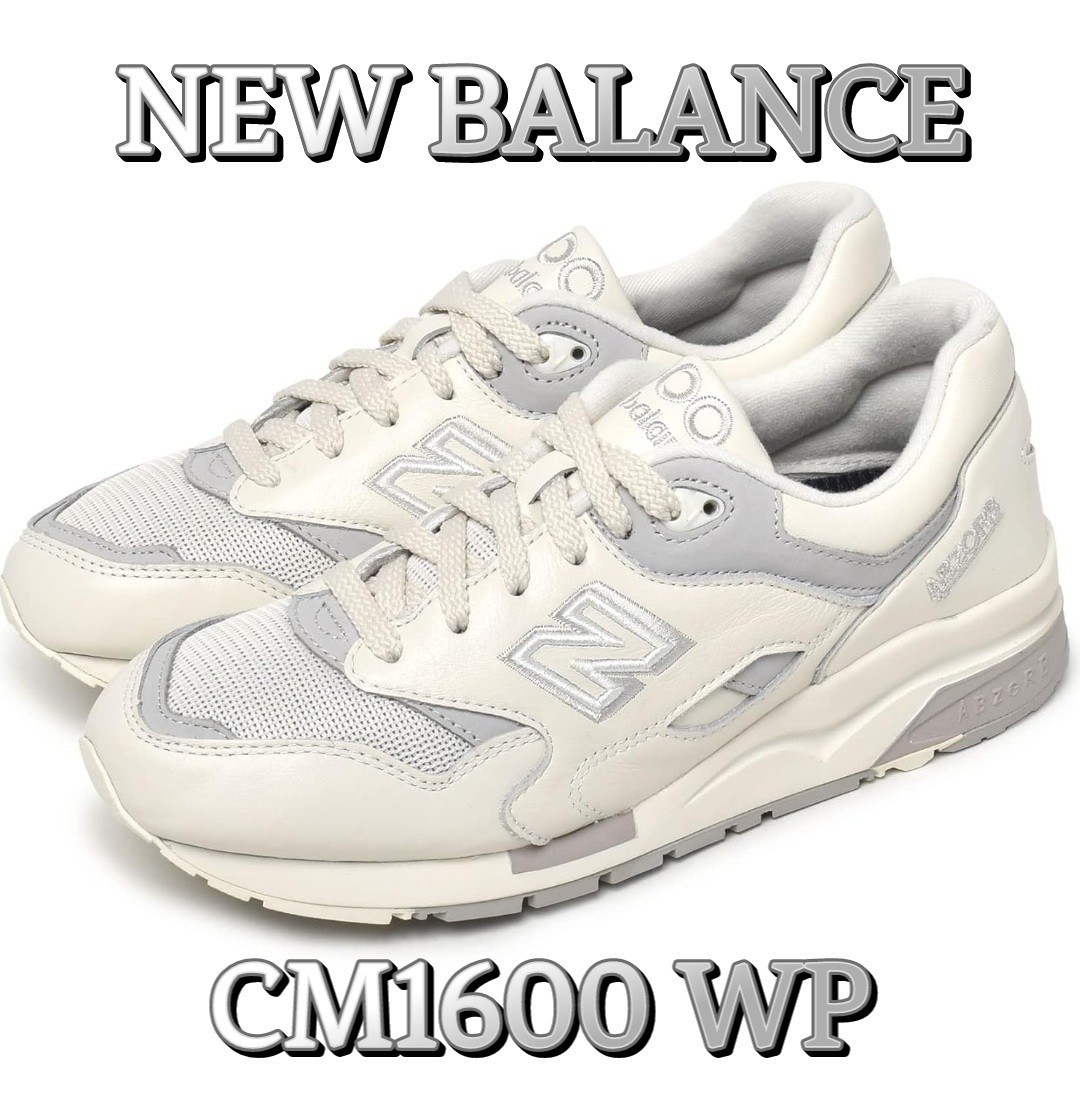 新品26.5cm ニューバランス CM1600 WP ホワイト 正規品 New Balance CM1600WP オールレザー