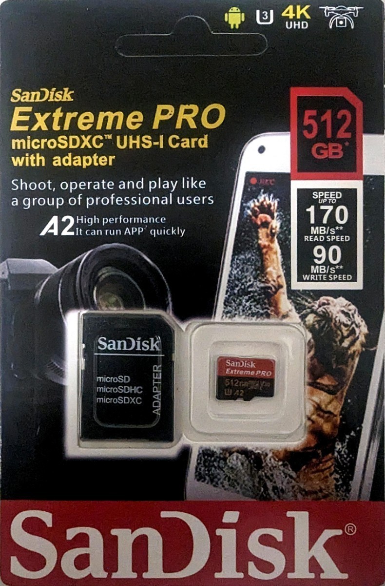 マイクロSDカード SDXC Extreme Pro 512GB_画像2