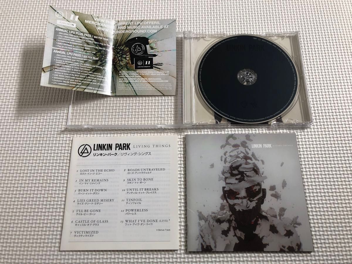 中古アルバムCD★リンキンパーク/LIVING THINGS(国内盤特典1曲追加、解説/歌詞対訳付き)