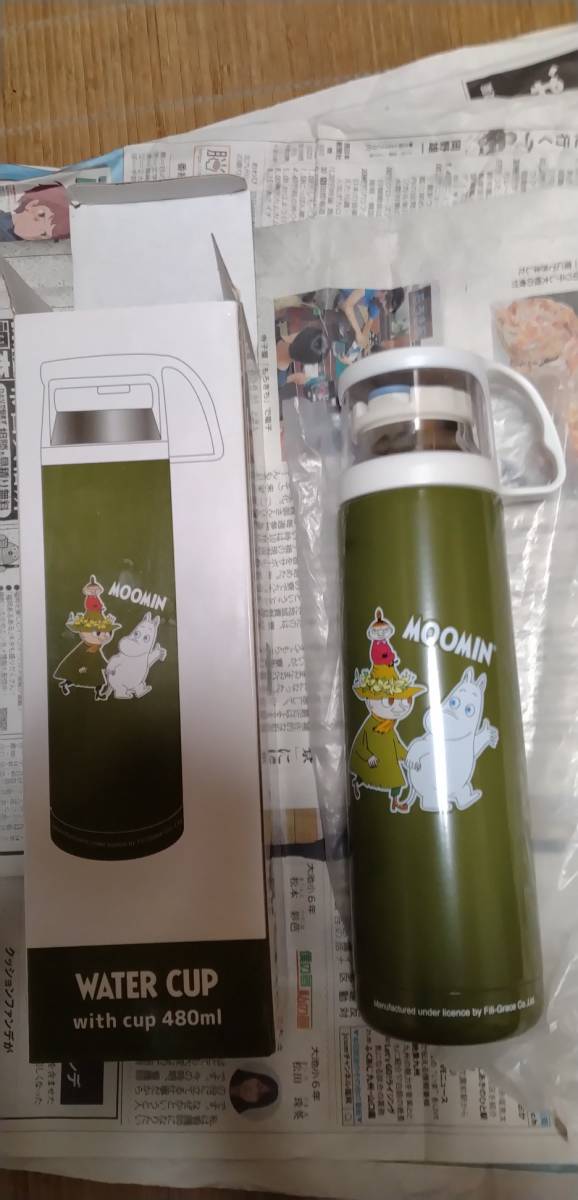 ムーミン MOOMIN watercup 480ｍｌ 水筒 保温 保冷 保管品 の画像2