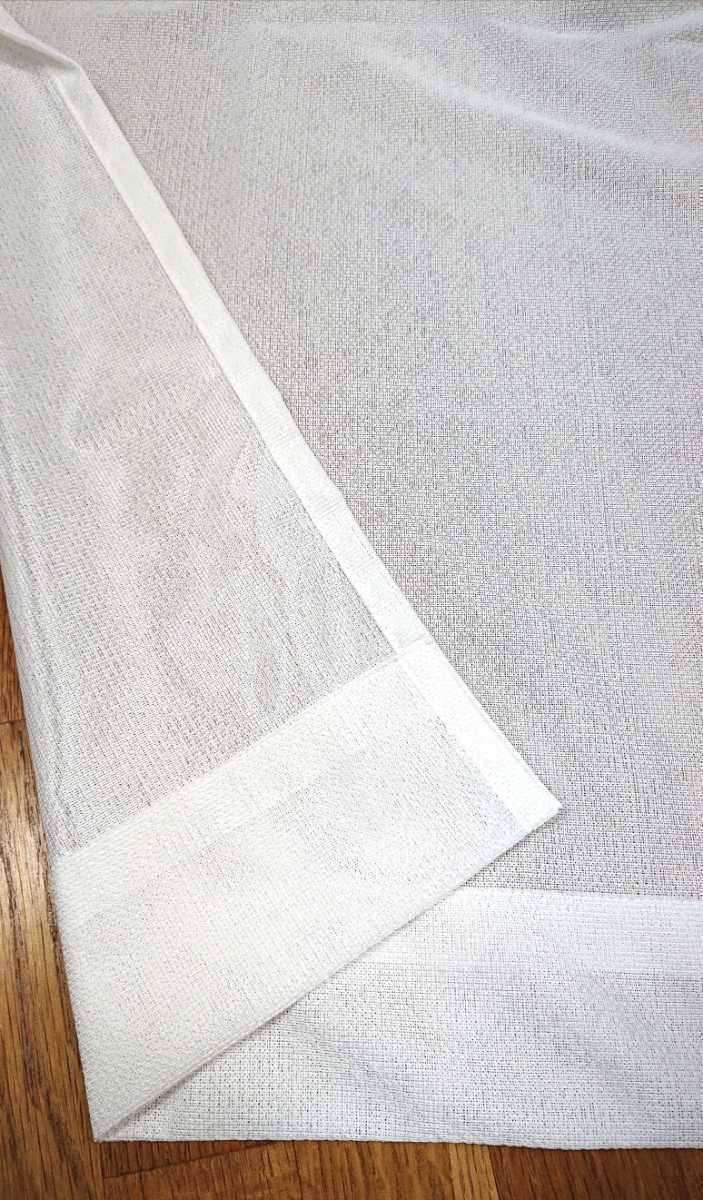 新品 防炎エコミラーレースカーテン １００X１９８cm ２枚組 遮熱 断熱 無地_画像8