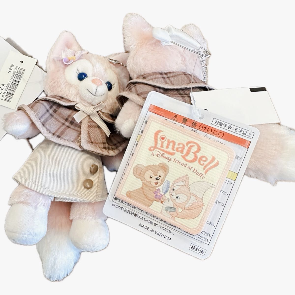 リーナベル ぬいぐるみバッジ 東京ディズニーシー限定 リーナベル ぬいぐるみバッジ 東京ディズニーシー限定