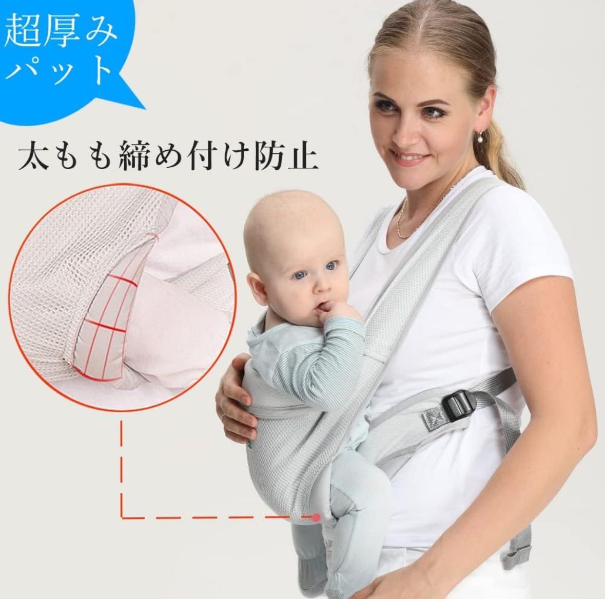 CUBY слинг-переноска новорожденный baby sling легкий на поверхность .. рюкзак-"кенгуру" с размещением спереди передний направление ... шнур слинг-переноска для спины 3WAY кенгуру .. воспитание ( сетка )