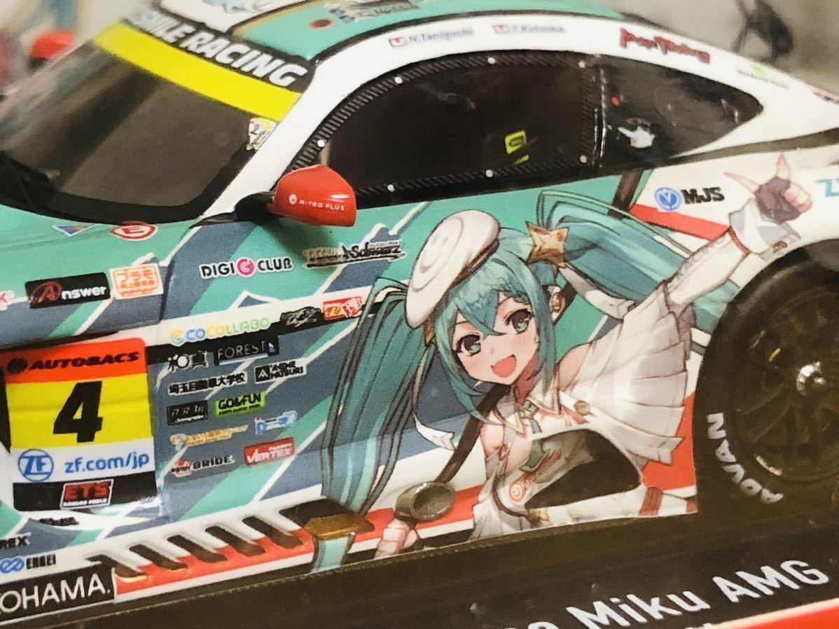 激レア！特注 1/43 スパーク グッドスマイル 初音ミク AMG 2023 スーパーGT GT300 片岡龍也 谷口信輝 検 GT-R Z LC スープラ NSX シビック_画像4