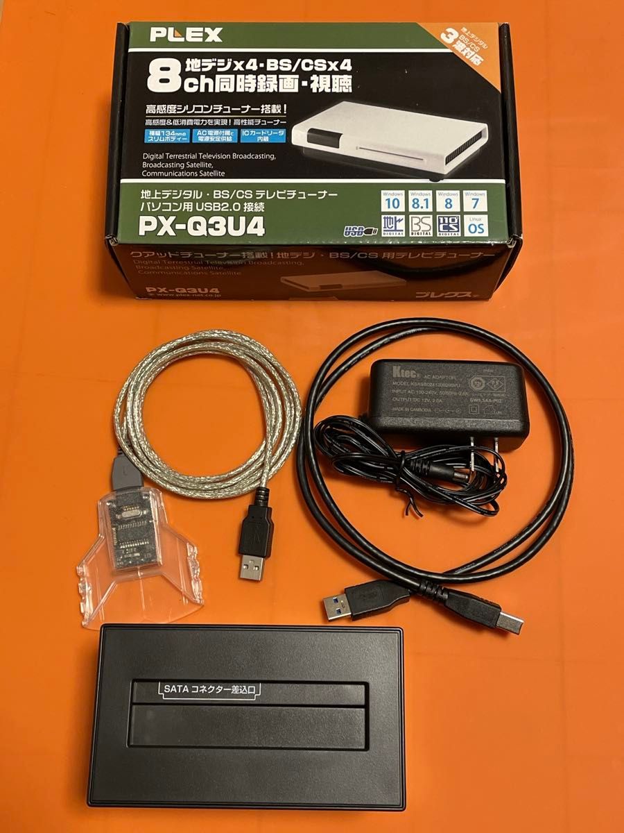 PLEX製チューナー PX-Q3U4 +HDDスタンド+カードリーダー