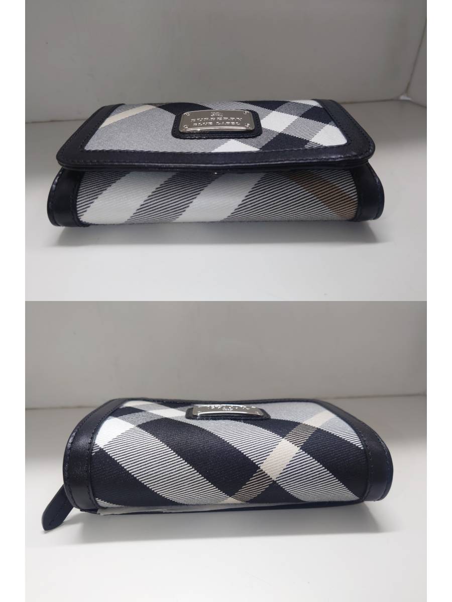 88350 ★ 美品 BURBERRY　BLUE　LABEL　ブルーレーベル　二つ折り　財布 ◆_画像3