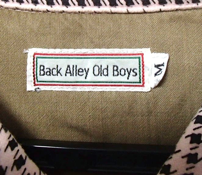 Back Alley Old Boys 美品 シャツ メンズ バックアレイオールドボーイズ アレー アリー ピンク pink 男 size 千鳥格子 Mサイズ ネルシャツ_画像2