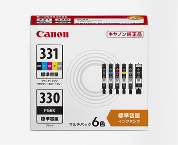 【未使用】キャノン BCI-331+330/6MP 純正プリンターインク (標準容量) 6色マルチパック 取付期限2025.12_製品イメージ写真