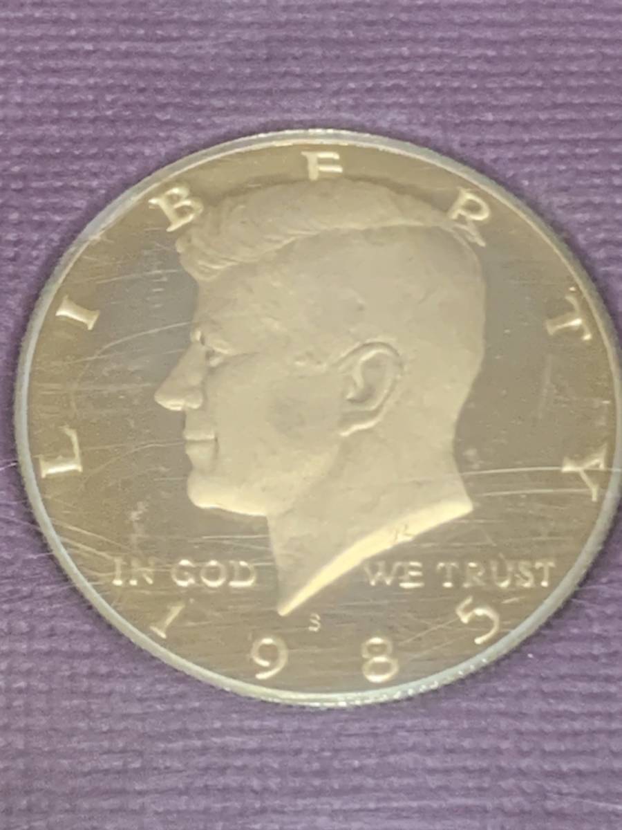 アメリカ プルーフセット 硬貨5枚 ケネディ 1985年 他4枚 美品 ア422_画像3
