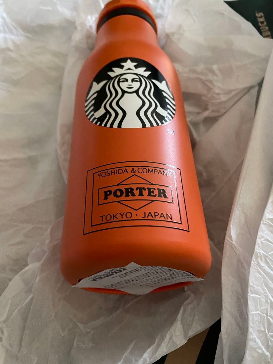 スターバックス PORTER ポーター ステンレスボトル ステンレスタンブラー タンブラー オレンジ 水筒 スターバックスリザーブ