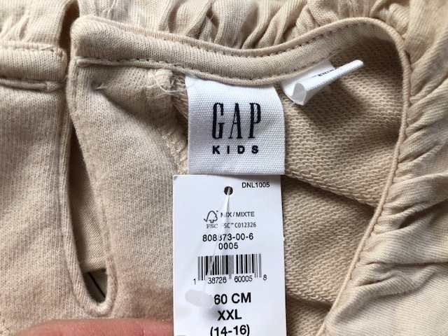 ★新品Gap Kidsギャップ襟フリルふんわりトレーナー160★B_画像4