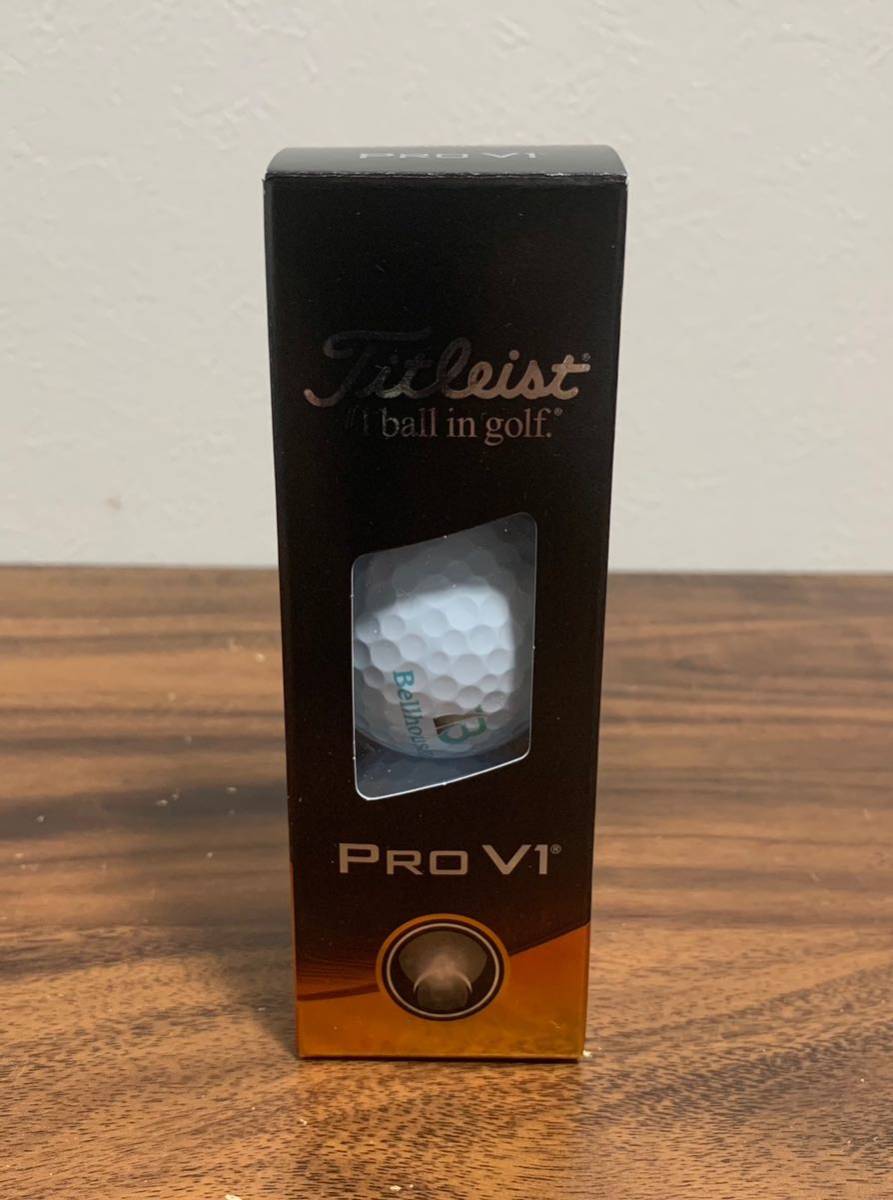 【新品】未使用品Titleist タイトリスト PRO V1 1スリーブ ホワイト ゴルフボール _画像2