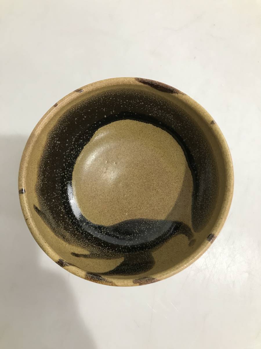 HG5852　茶道具 抹茶椀 ２点 天目茶碗 茶碗 陶印あり 茶器_画像6