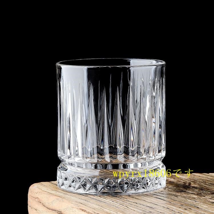 ウイスキーグラス ロックグラス ブランデーグラス ウイスキー　クリア グラス クリスタルグラス 300ML ２個セット_画像3