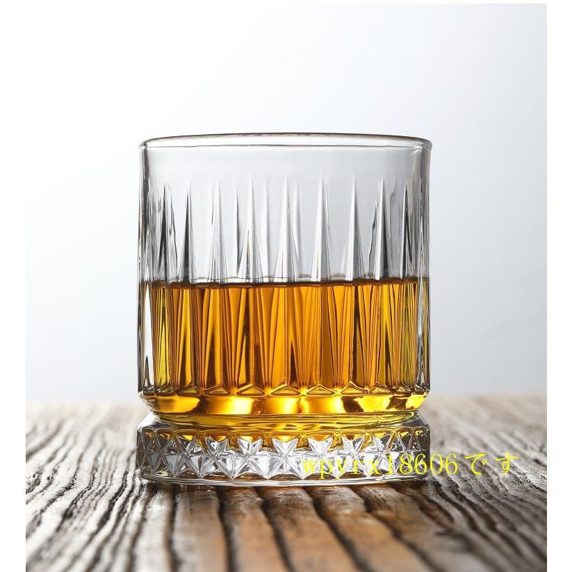 ウイスキーグラス ロックグラス ブランデーグラス ウイスキー　クリア グラス クリスタルグラス 300ML ２個セット_画像8