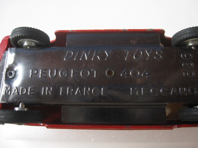 Dinky ディンキー　プジョー 404　1/43　フランス製　1970年代 【同封可】_画像5
