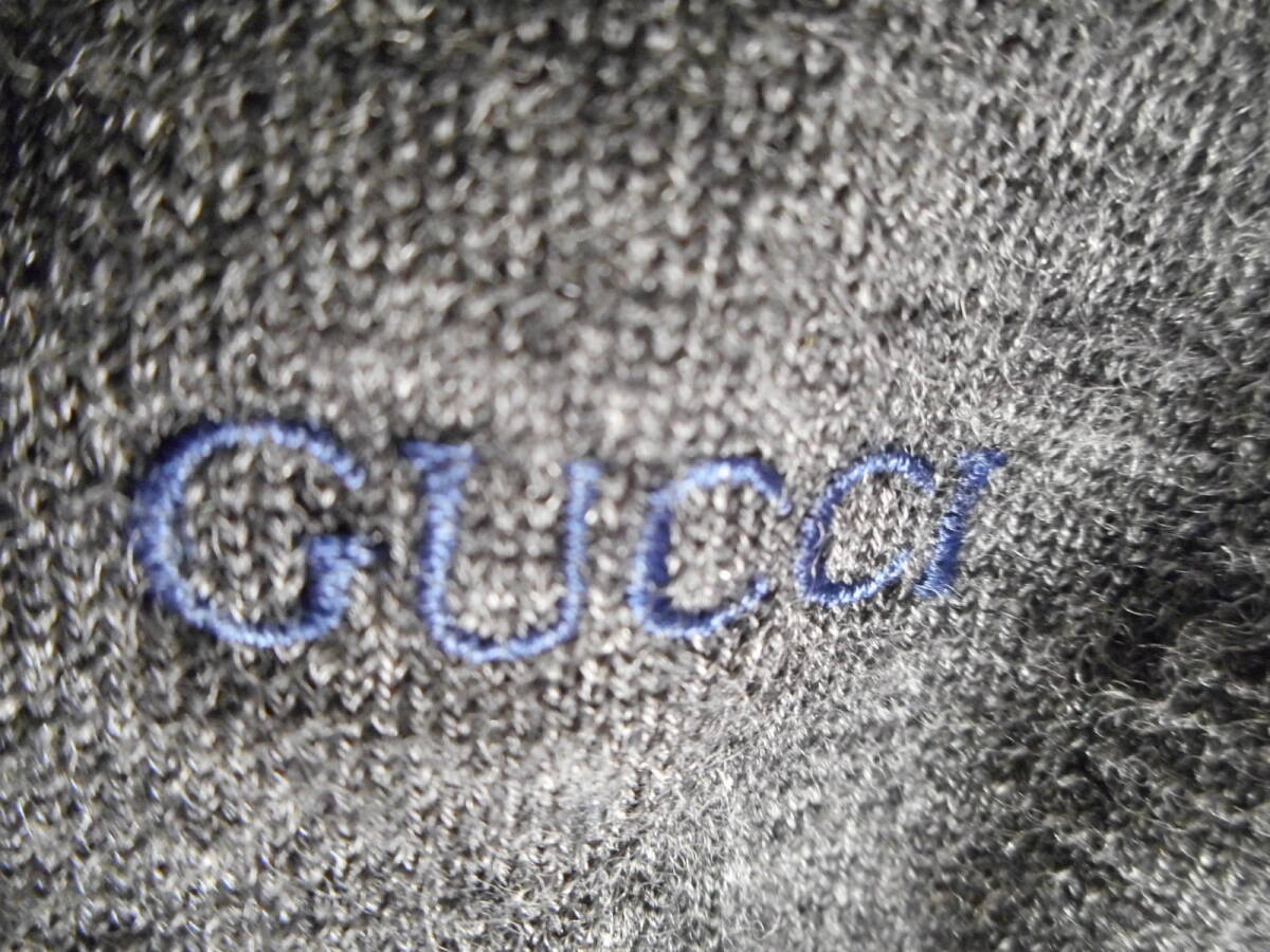 最高級★『GUCCI★グッチ』【3種カラー織替え＆GUCCI刺繍】デザイナーズメリノウールニット_画像6