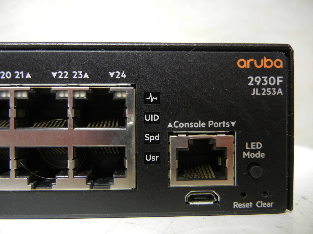 {}[ used ]HP Aruba 2930F-24G-4SFP+ Switch (JL253A) the first period .