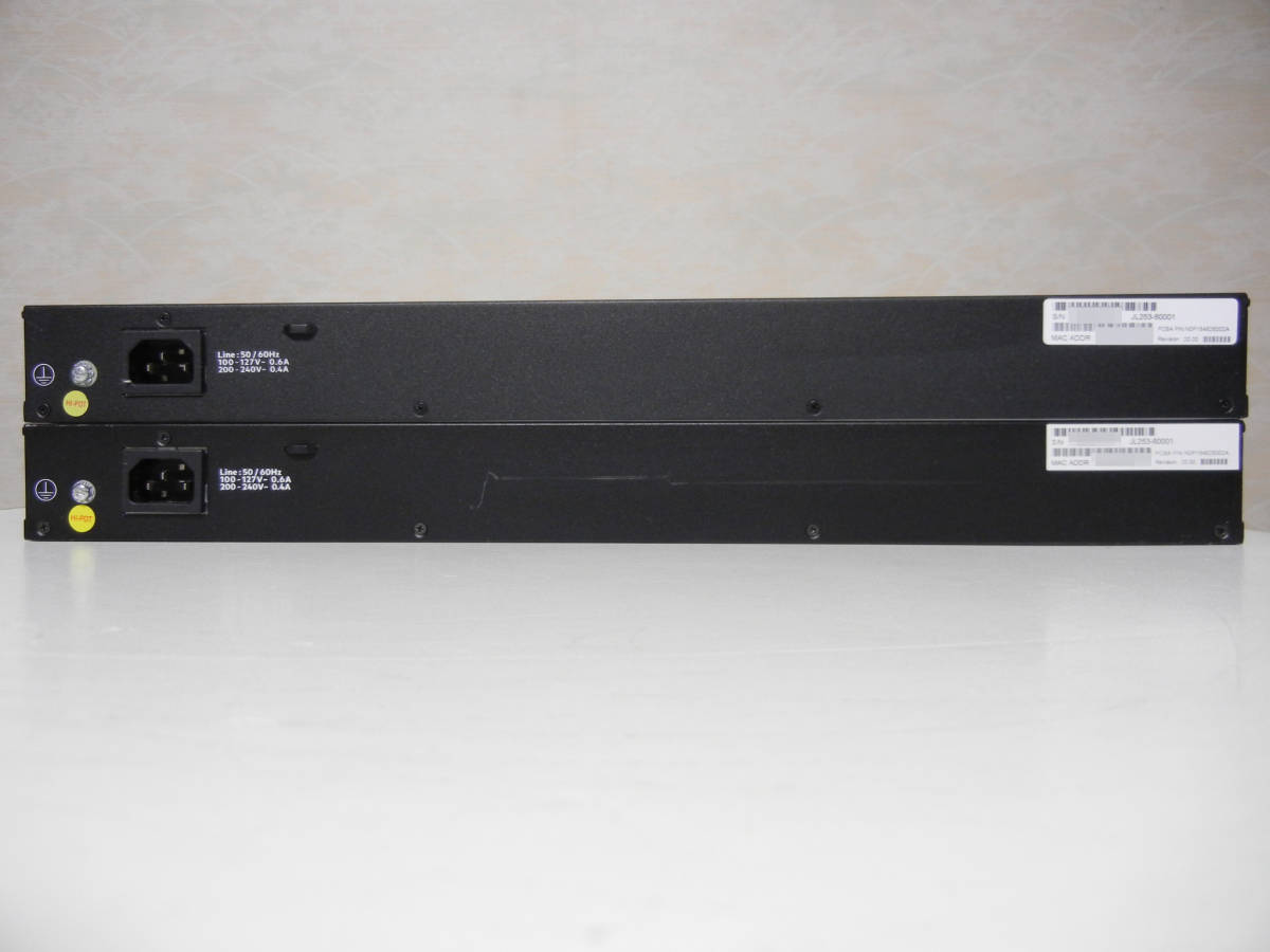 《》【中古】2台SET HP Aruba 2930F-24G-4SFP+ Switch (JL253A) 初期化の画像2