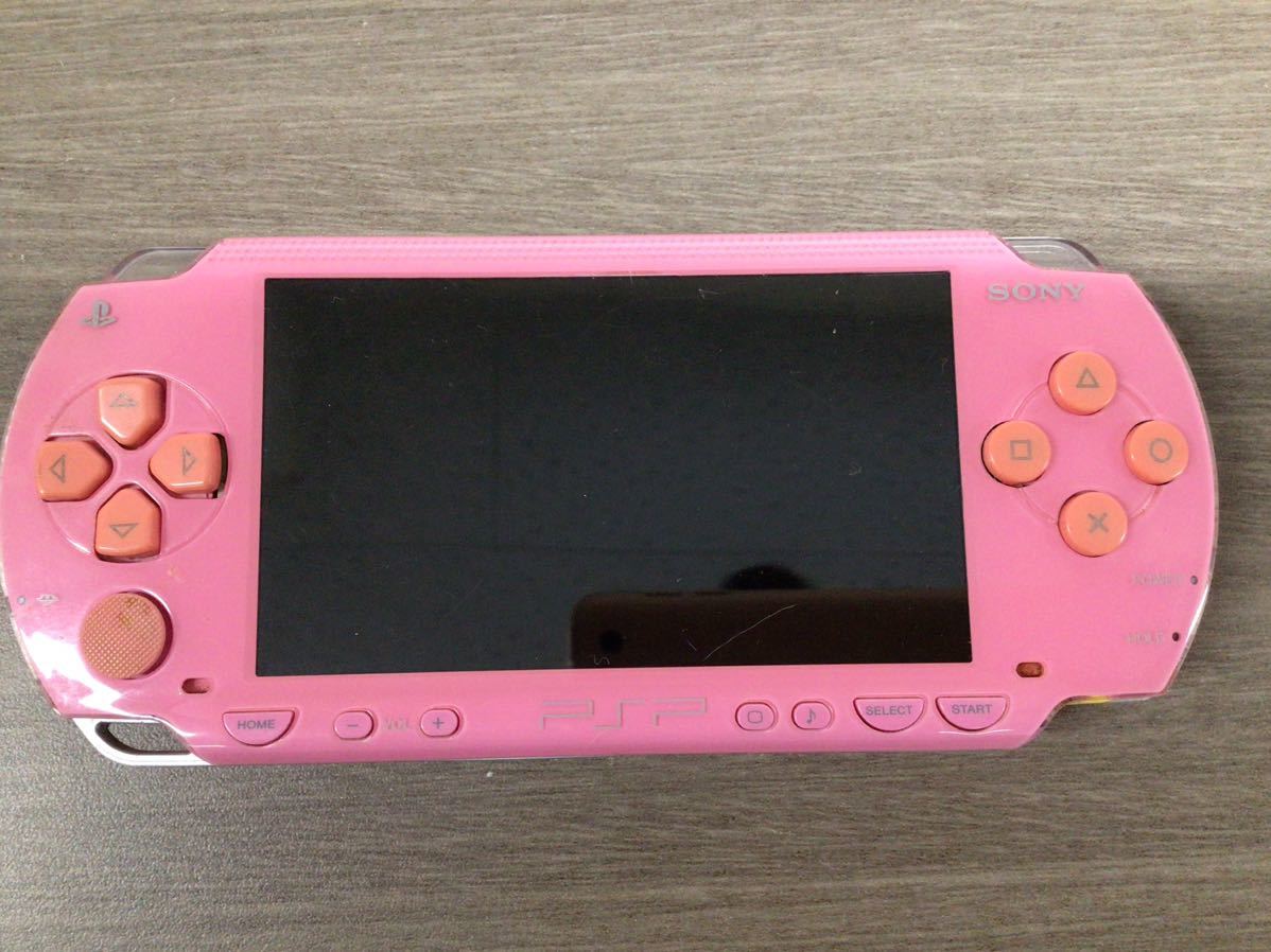 SONY/ソニー PSP 1000 ピンク 本体 ソフト アダプター付き！_画像2