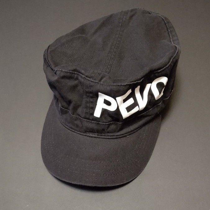PEVO グッズ 帽子 キャップ 黒 フリーサイズ