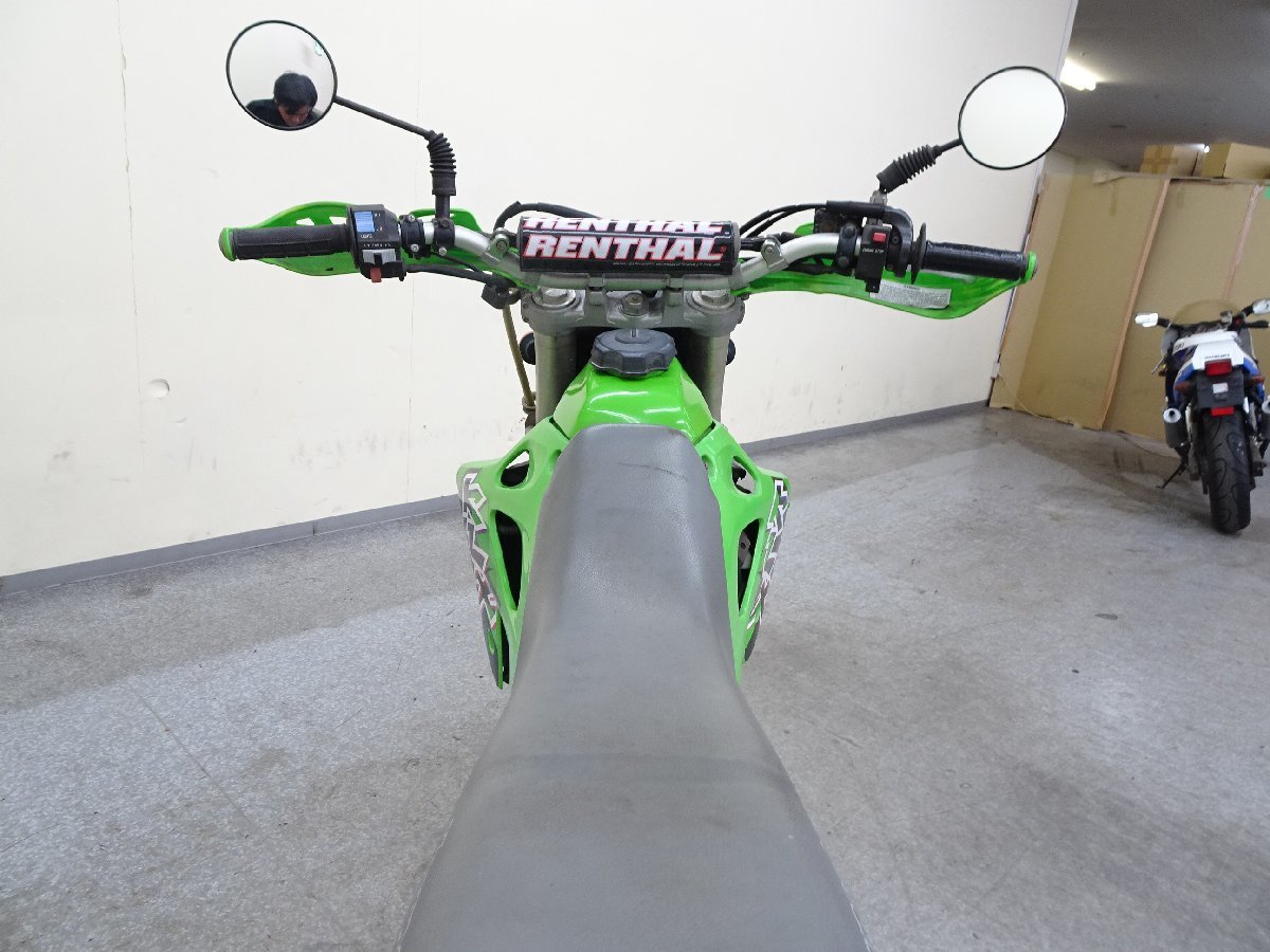 KAWASAKI KLX250【動画有】ローン可 LX250E 250cc オフロード トレール ライムグリーン カワサキ 車体 売り切りの画像9