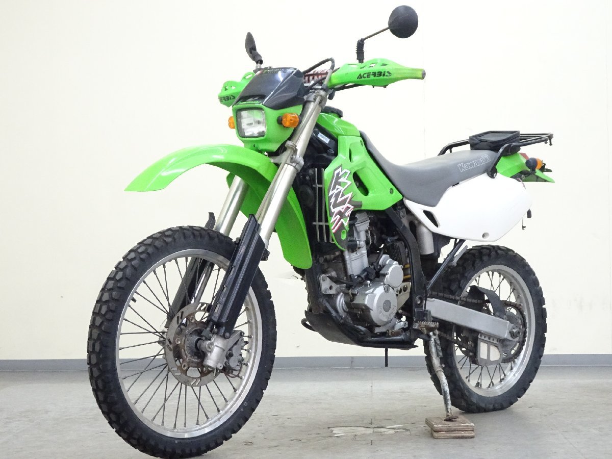 KAWASAKI KLX250【動画有】ローン可 LX250E 250cc オフロード トレール ライムグリーン カワサキ 車体 売り切りの画像3