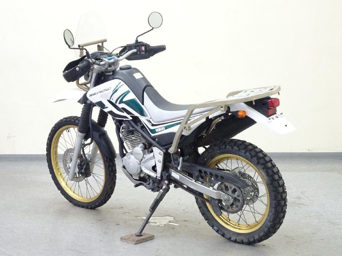 YAMAHA SEROW 250【動画有】ローン可 XT250 DG17J セロー オフロード トレール ツーリングセロー風 キャリア付 ヤマハ 車体 売り切りの画像6