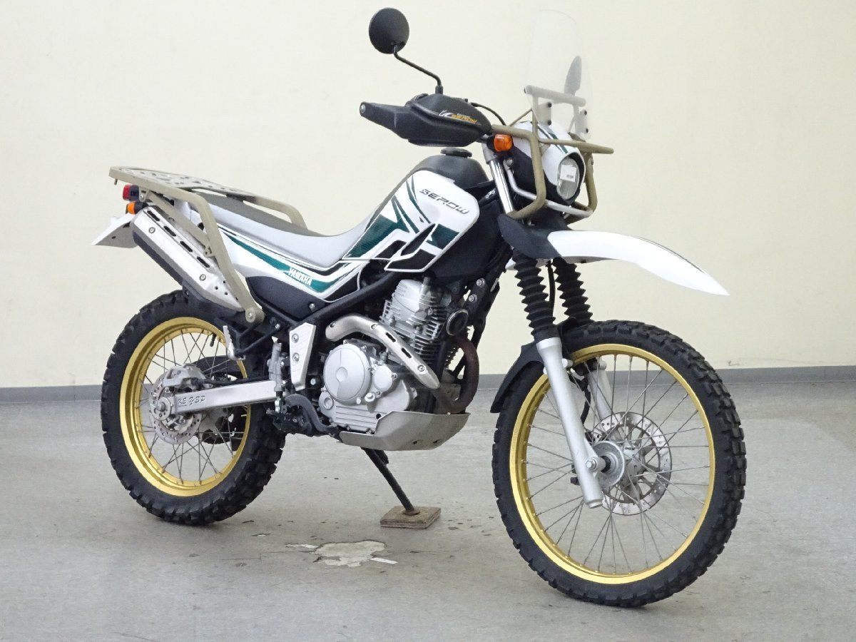 YAMAHA SEROW 250【動画有】ローン可 XT250 DG17J セロー オフロード トレール ツーリングセロー風 キャリア付 ヤマハ 車体 売り切りの画像1