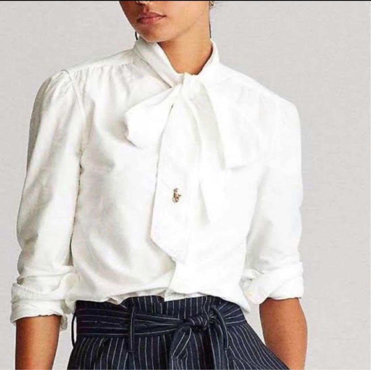 Ralph Lauren リボンタイ付きブラウス ポロラルフローレン Ralph Lauren リボンタイ付きブラウス ポロラルフローレン