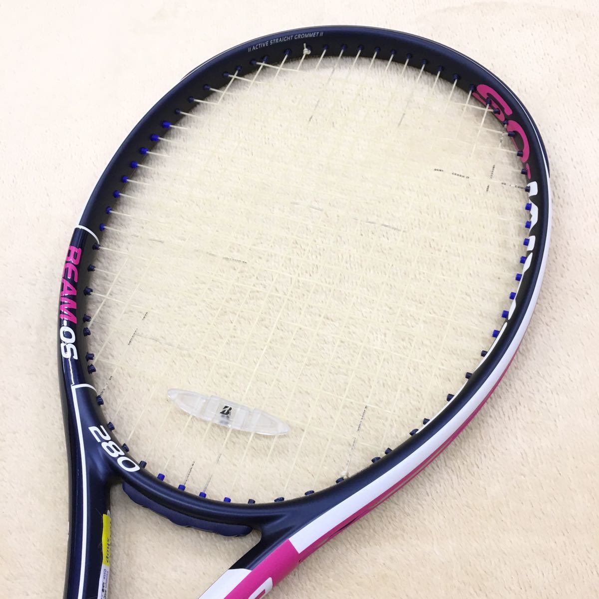 BRIDGESTONE BEAM-OS 280 Bridgestone tennis racket hardball for sport goods soft side grommet 295/280 for instructions storage sack attaching 