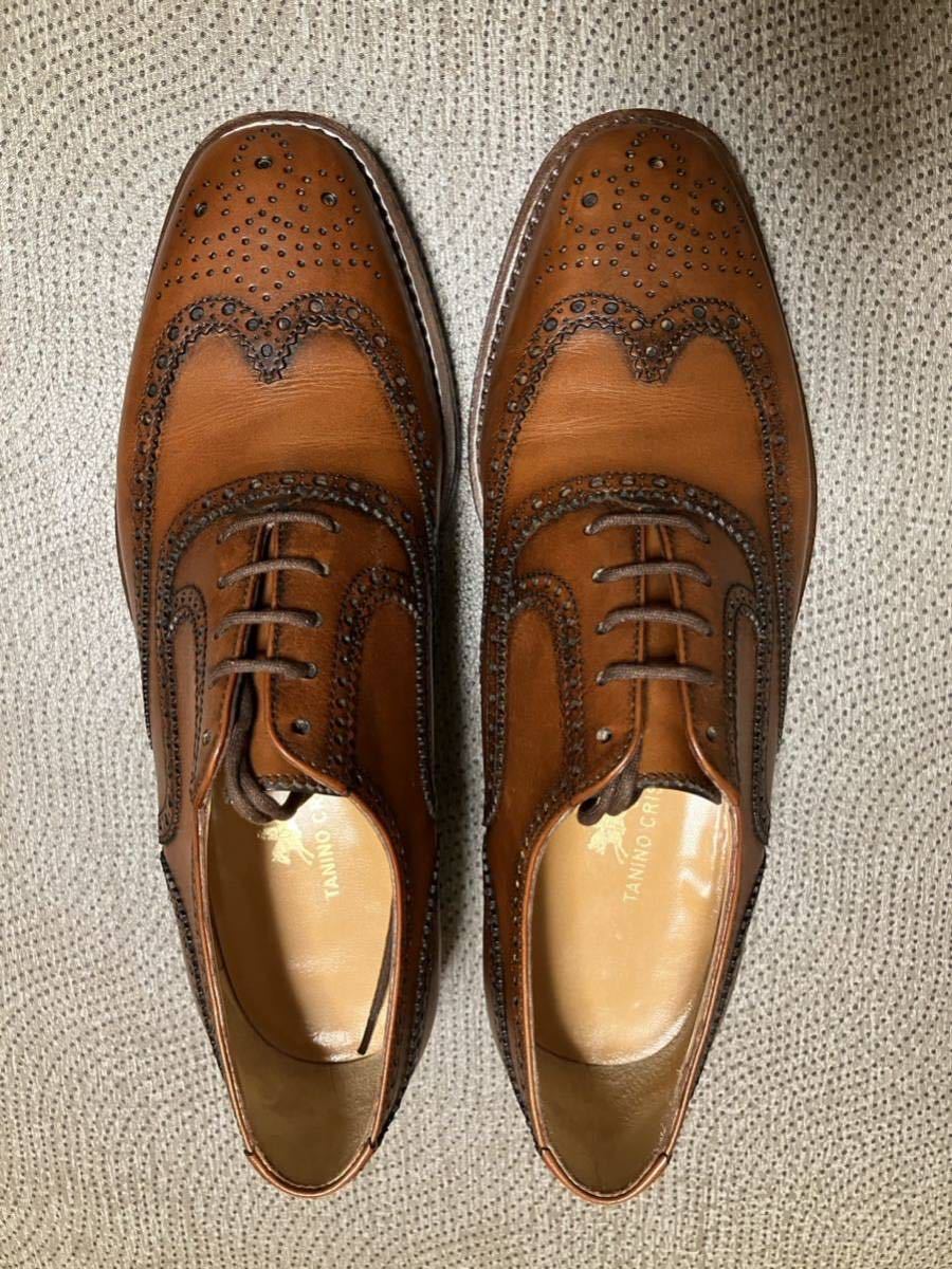 tanino criscitanino Chris chi- Wing chip Brown 6(24.5cm) leather sole is - Flubber / shoe keeper attaching Italy made 