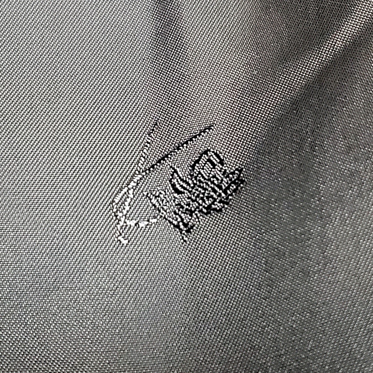 １円　【魅惑の最高級品】KENZO　ケンゾー　テーラードジャケット チェック織り XLサイズ相当　大きめサイズ　KENZOロゴ刺繍 モノトーン 黒_画像6