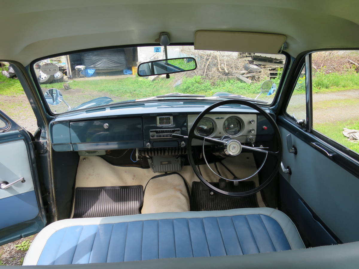  first generation bru single number!1963 year Datsun * Bluebird 1200 P312 type real running 72,652km Showa era 38 year 