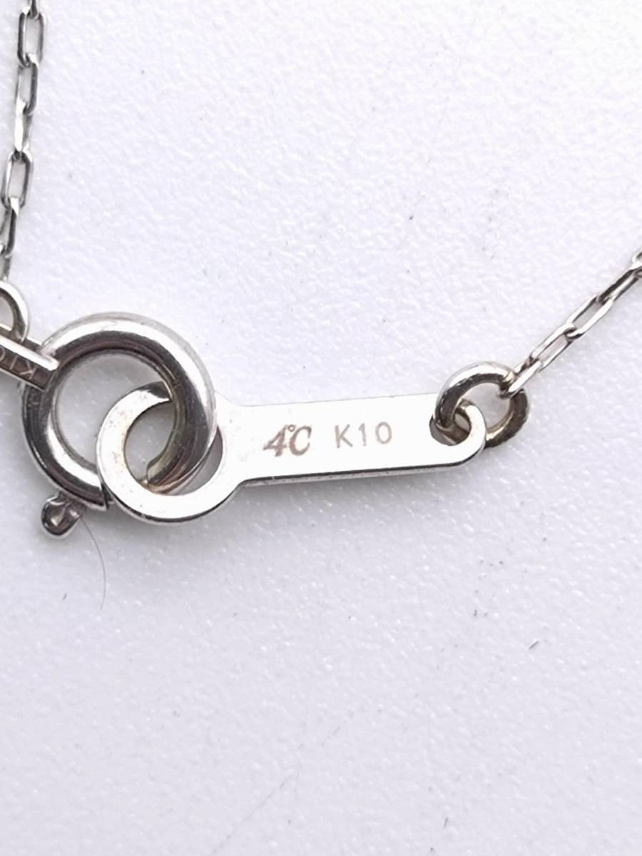 4°C/ヨンドシー/K10/メレダイヤ/ネックレス/現状品/中古/ケース