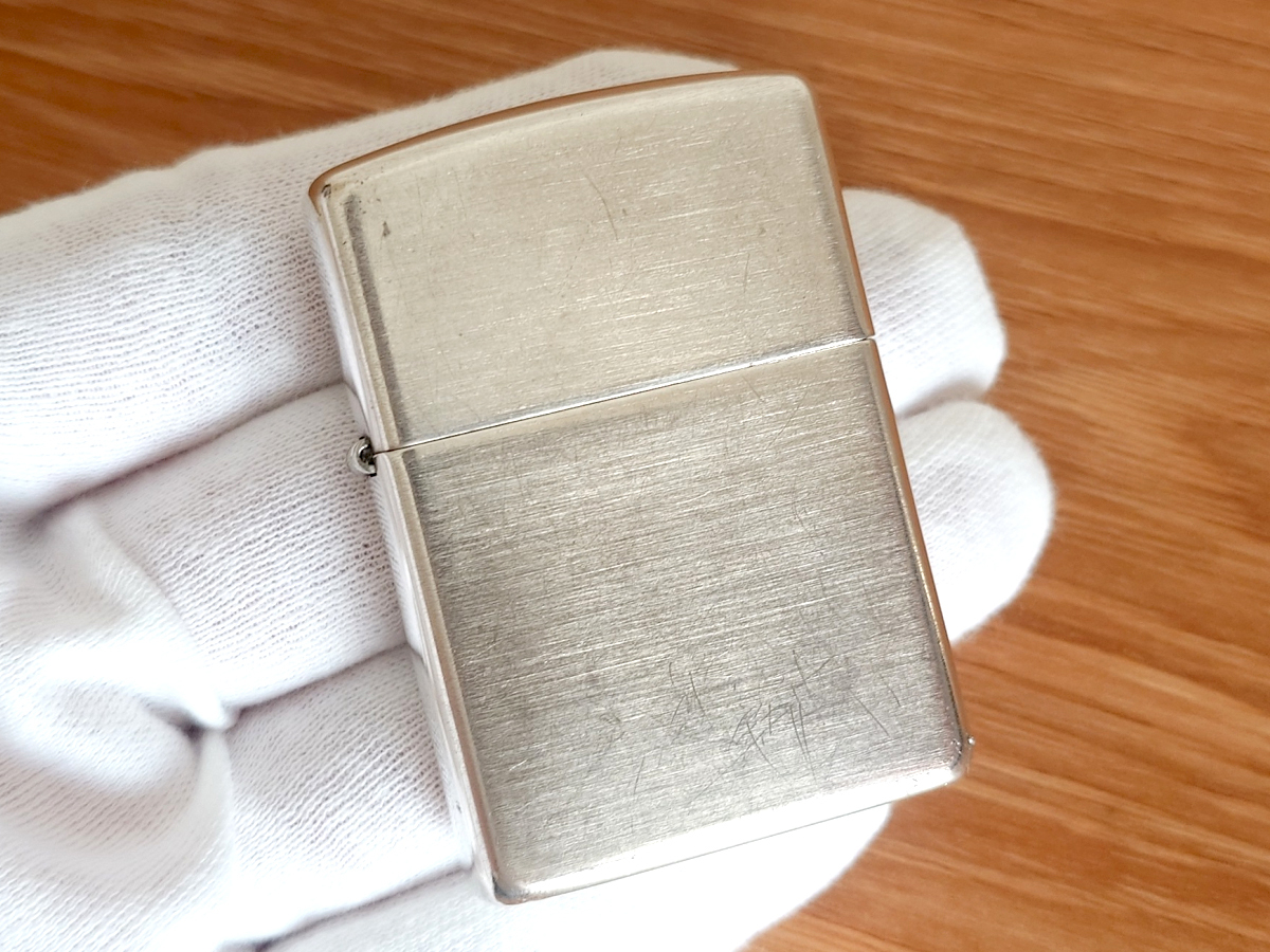 ZIPPO ジッポー スターリングシルバー 純銀 アーマー Armor Case サテーナ 2014年製_画像10