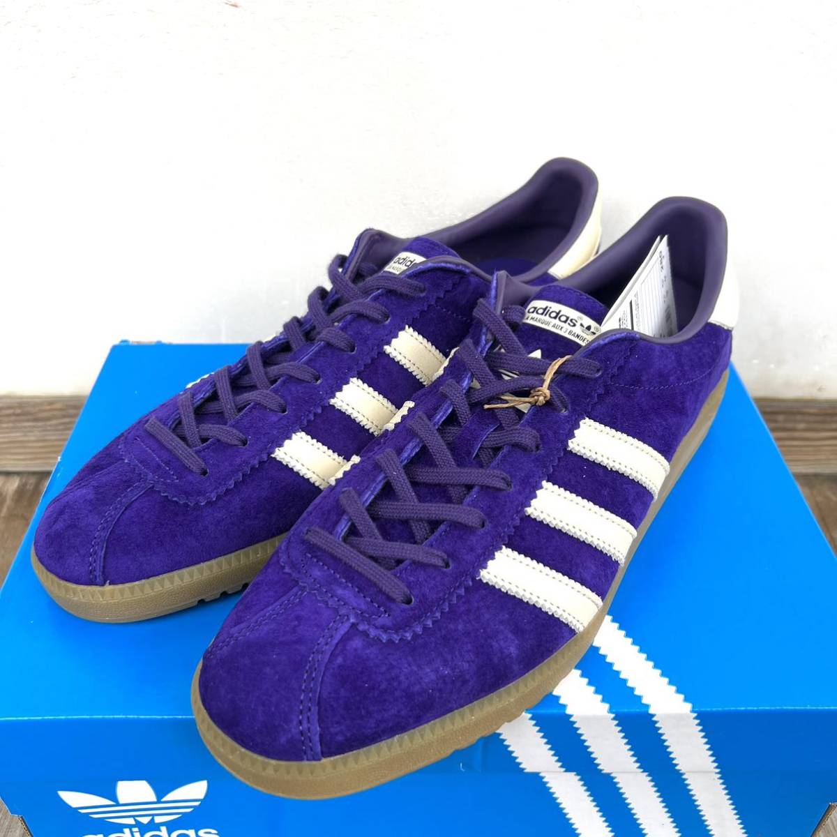 Adidas Bermuda パープル 28 10 バミューダ 紫 23aw スニーカー gazelle Island_画像2