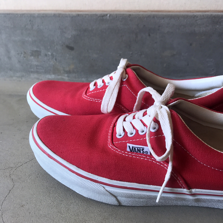 VANS era 赤 US10 28cm 靴 スニーカー オーセンティック スケート _画像6