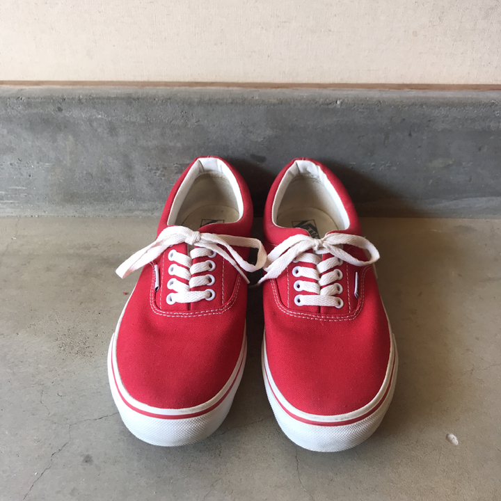 VANS era 赤 US10 28cm 靴 スニーカー オーセンティック スケート _画像2