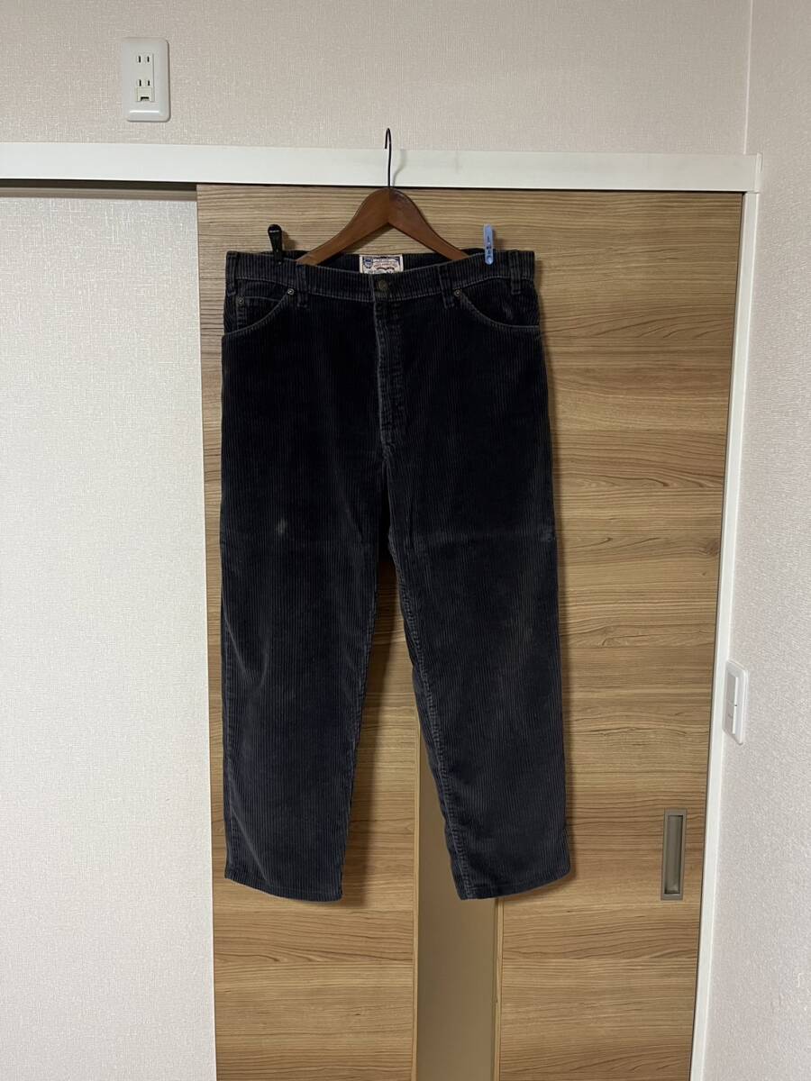 ●超希少 黒コーデュロイ Levis 550 太畝 W36 USA製 検 ビッグE XX 501 66 519 518 505 517 ヴィンテージ　前期 後期 506 507 557 558 RRL_画像1