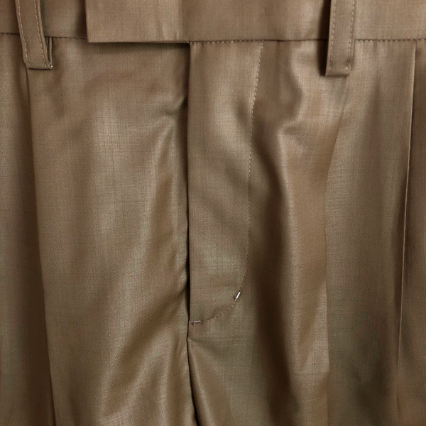  as good as new * unused [ Stunning Lure ] chin tsu clean pants beige size 00 wool tuck tapered pants STUNNING LURE tuck pants 