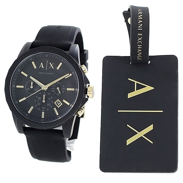 【新品】アルマーニエクスチェンジ ARMANI EXCHANGE 腕時計 メンズ AX7105 クォーツ ブラック