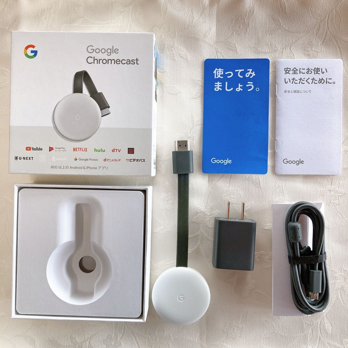 Google chromecast グーグルクロームキャスト第3世代 チャコール - テレビ