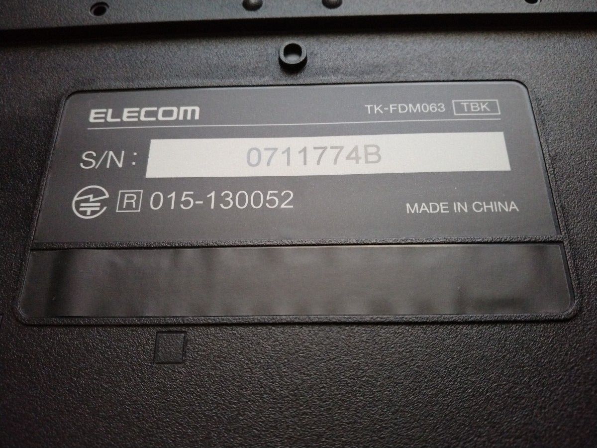 ワイヤレス キーボード TK-FDM063TBK  ELECOM エレコム フルキーボード USB