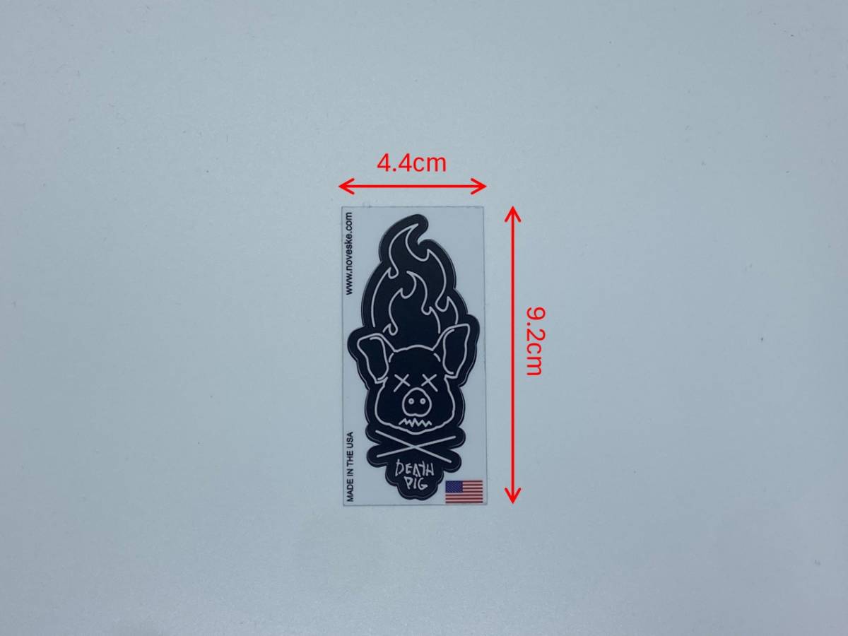 【実物・新品・送料込み・ステッカー】NOVESKE RIFLEWORKS(ノベスキー) DEATH PIG STICKER デス ピッグ ステッカー_画像3